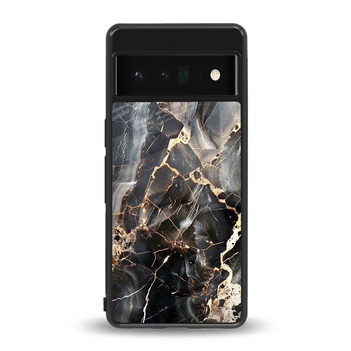 Midnight Veins back phone cover | glass case for google pixel 6 pro