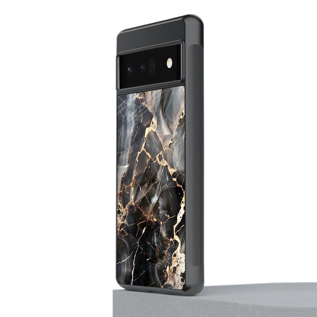 Midnight Veins stylish phone case for google pixel 6 pro | glossy glass and slim fit