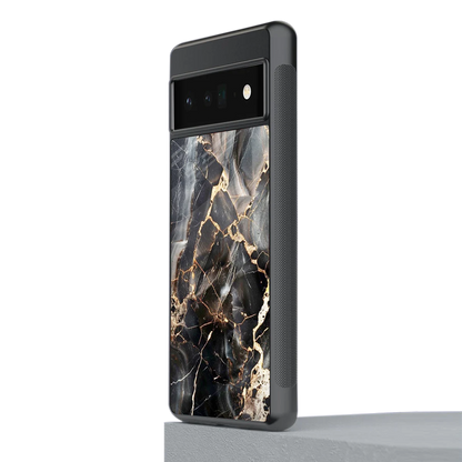 Midnight Veins stylish phone case for google pixel 6 pro | glossy glass and slim fit