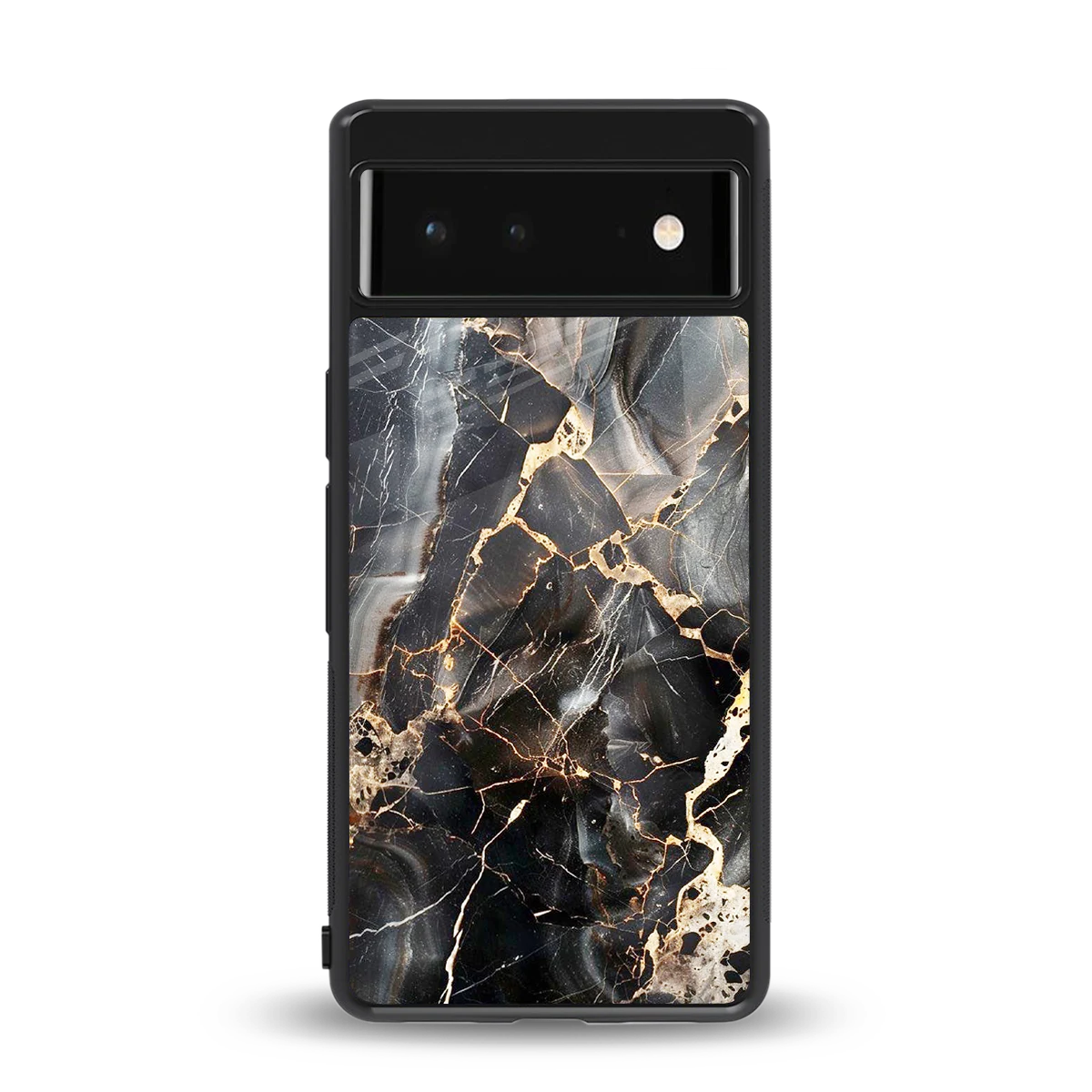 Midnight Veins back phone cover | glass case for google pixel 6