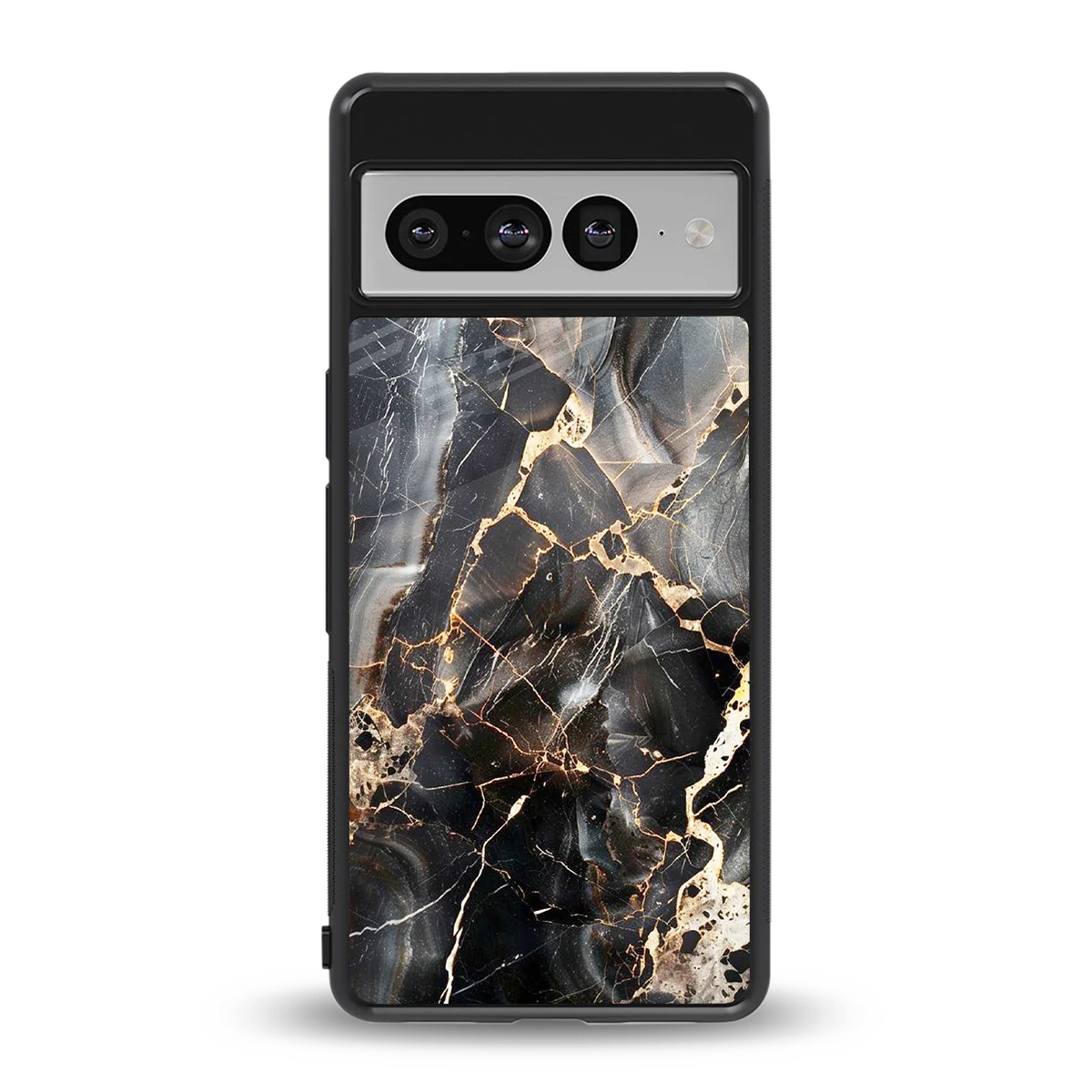 Midnight Veins back phone cover | glass case for google pixel 7 pro