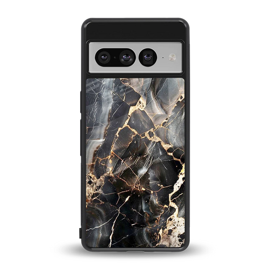 Midnight Veins back phone cover | glass case for google pixel 7 pro