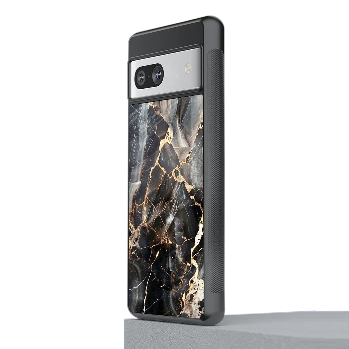 Midnight Veins stylish phone case for google pixel 7 | glossy glass and slim fit