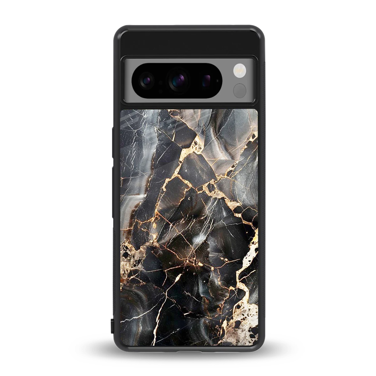 Midnight Veins back phone cover | glass case for google pixel 8 pro