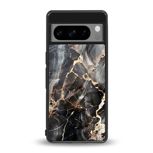 Midnight Veins back phone cover | glass case for google pixel 8 pro