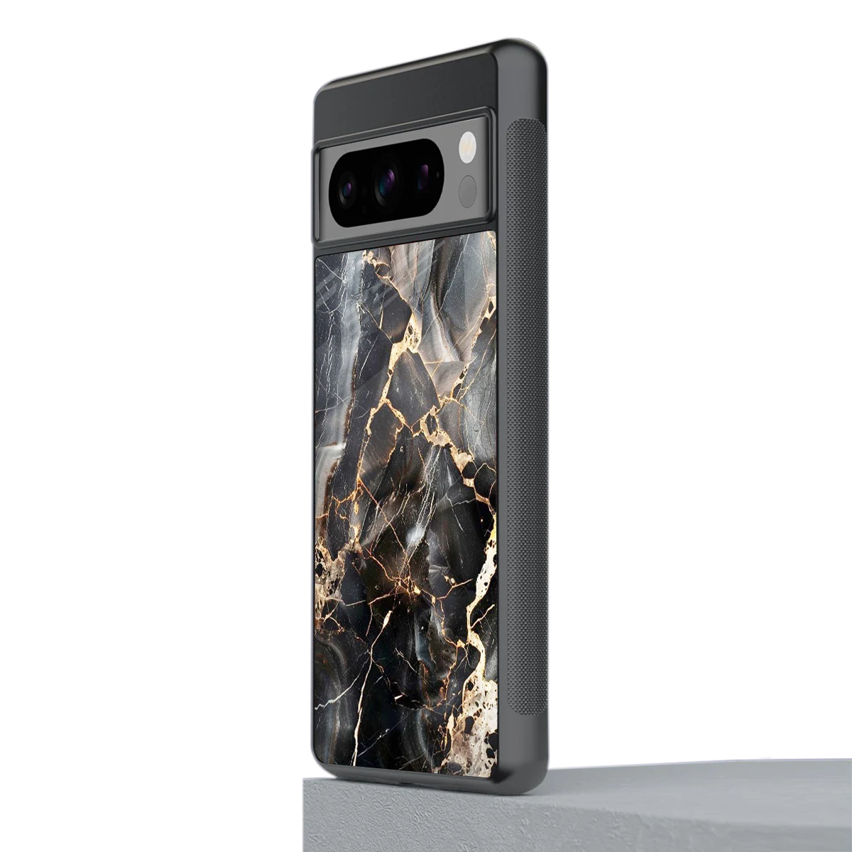 Midnight Veins stylish phone case for google pixel 8 pro | glossy glass and slim fit