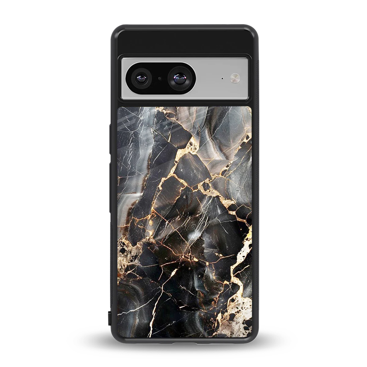 Midnight Veins back phone cover | glass case for google pixel 8
