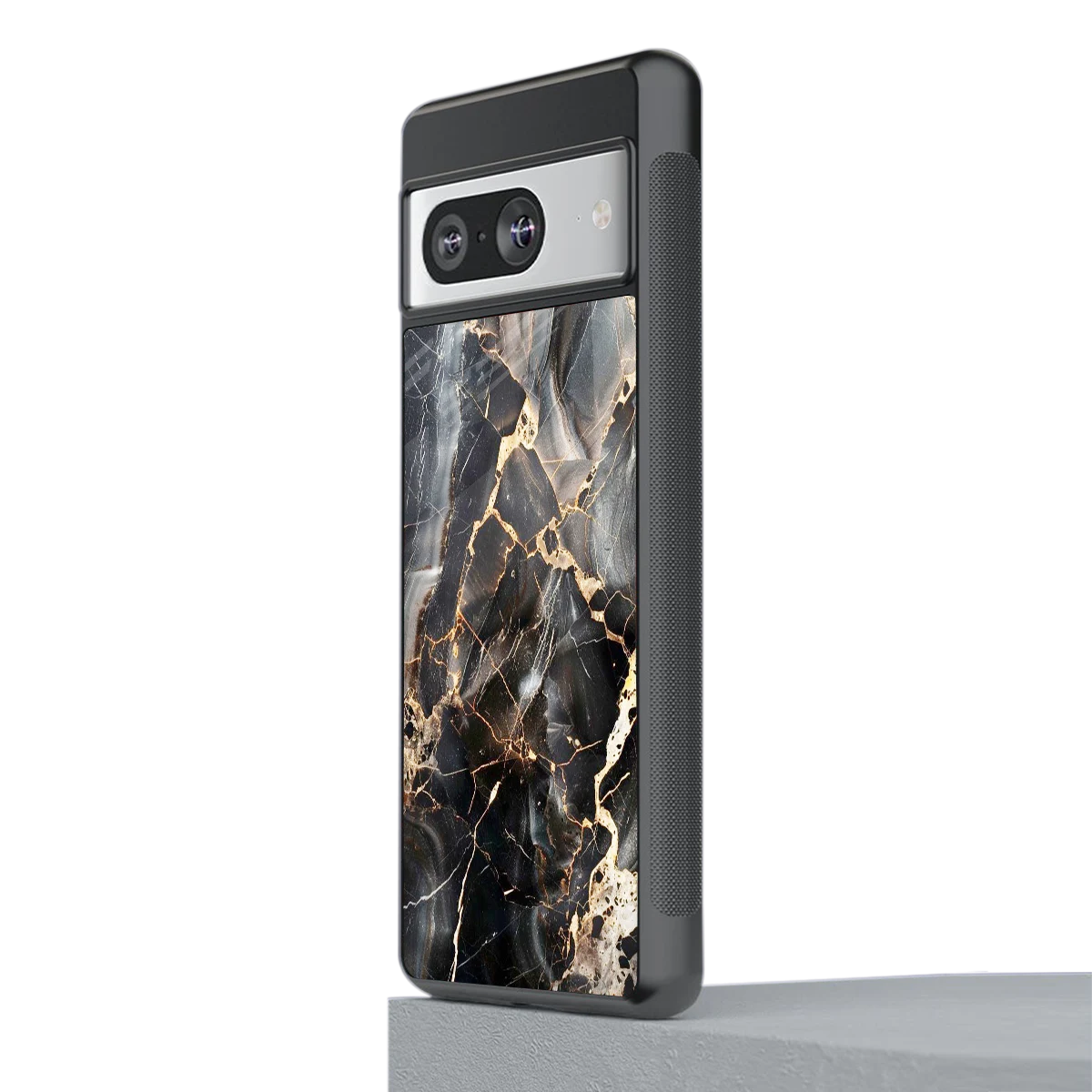 Midnight Veins stylish phone case for google pixel 8 | glossy glass and slim fit