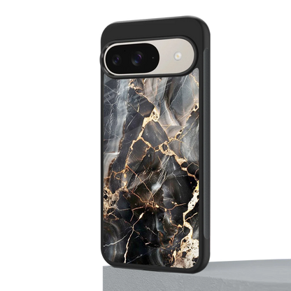 Midnight Veins google pixel 9 mobile cover | shockproof glass phone case