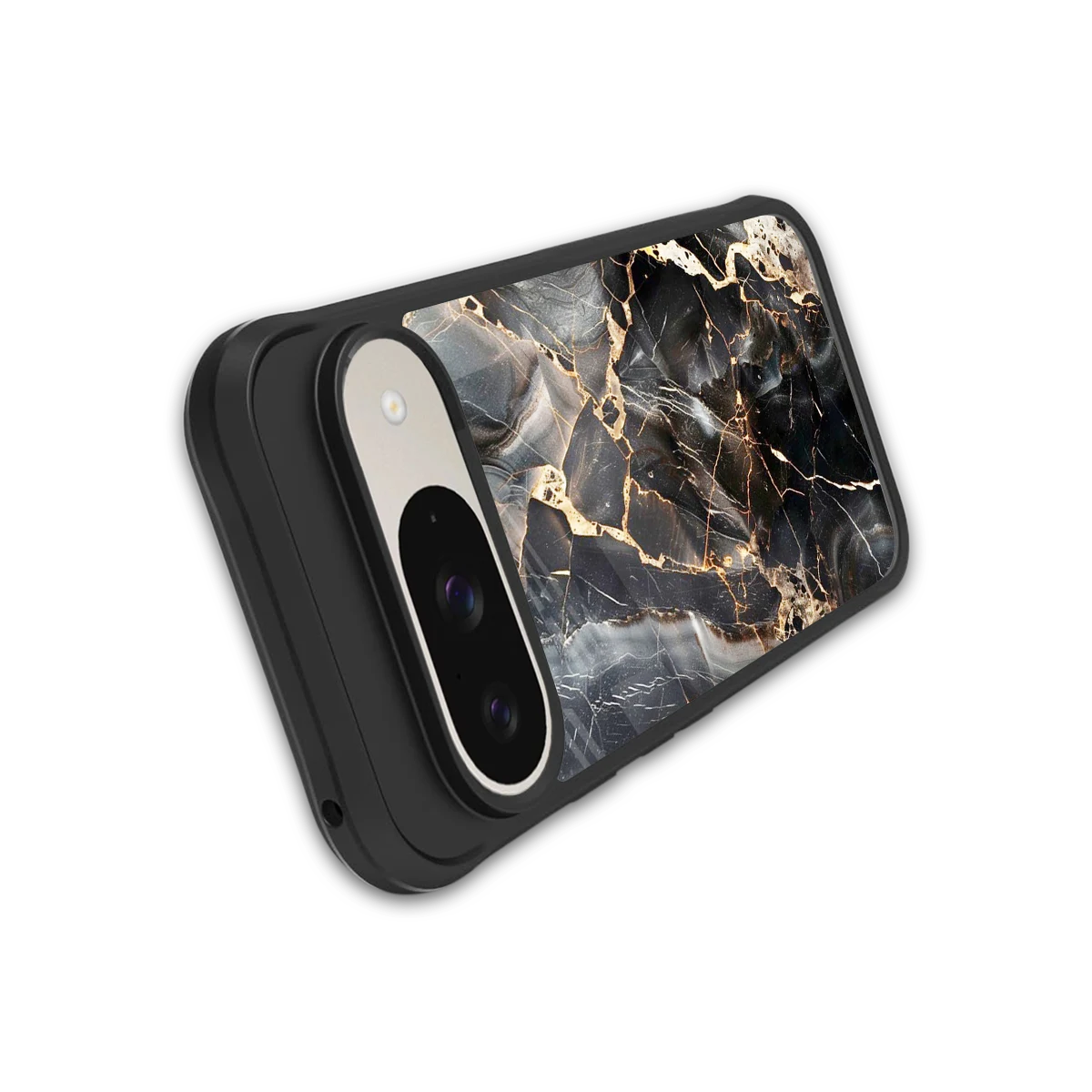 Midnight Veins stylish phone case for google pixel 9 | glossy glass and slim fit