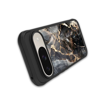 Midnight Veins stylish phone case for google pixel 9 | glossy glass and slim fit