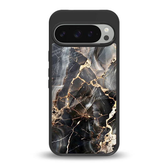 Midnight Veins back phone cover | glass case for google pixel 9 pro