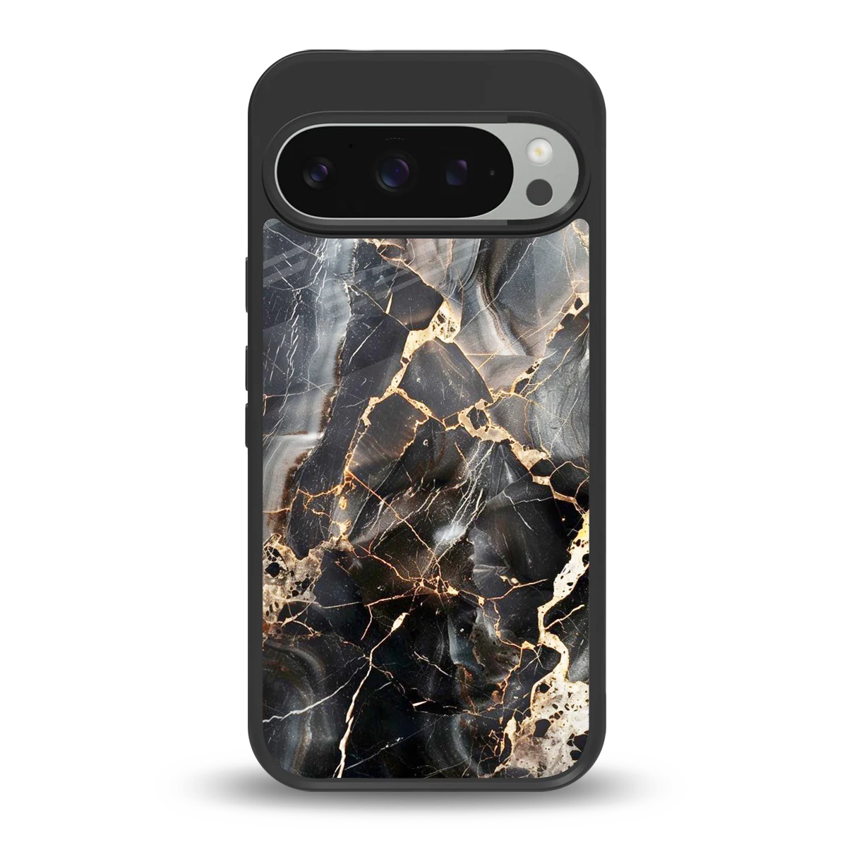Midnight Veins back phone cover | glass case for google pixel 9 pro xl