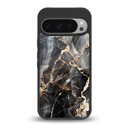 Midnight Veins back phone cover | glass case for google pixel 9 pro xl