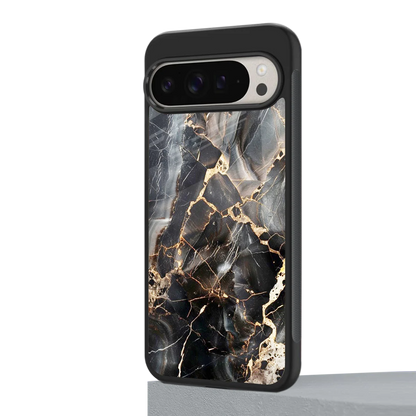 Midnight Veins google pixel 9 pro xl mobile cover | shockproof glass phone case