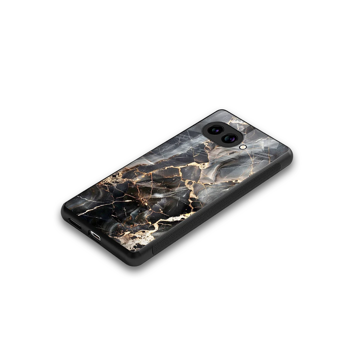 Midnight Veins stylish phone case for google pixel 10a | glossy glass and slim fit