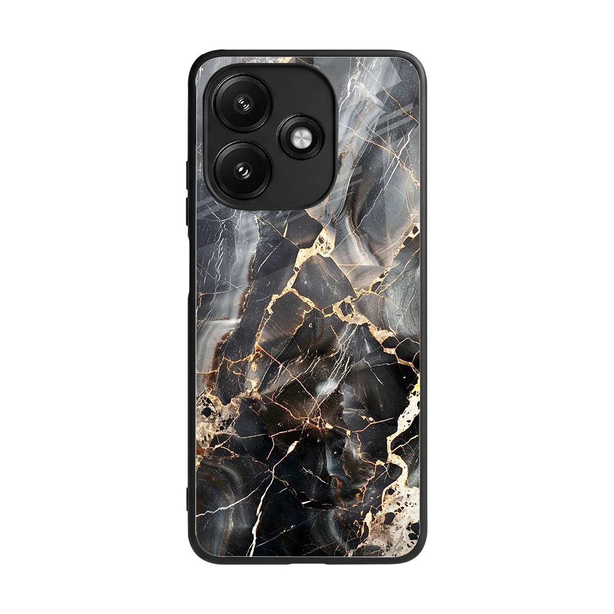 Midnight Veins back phone cover | glass case for redmi 12 5g
