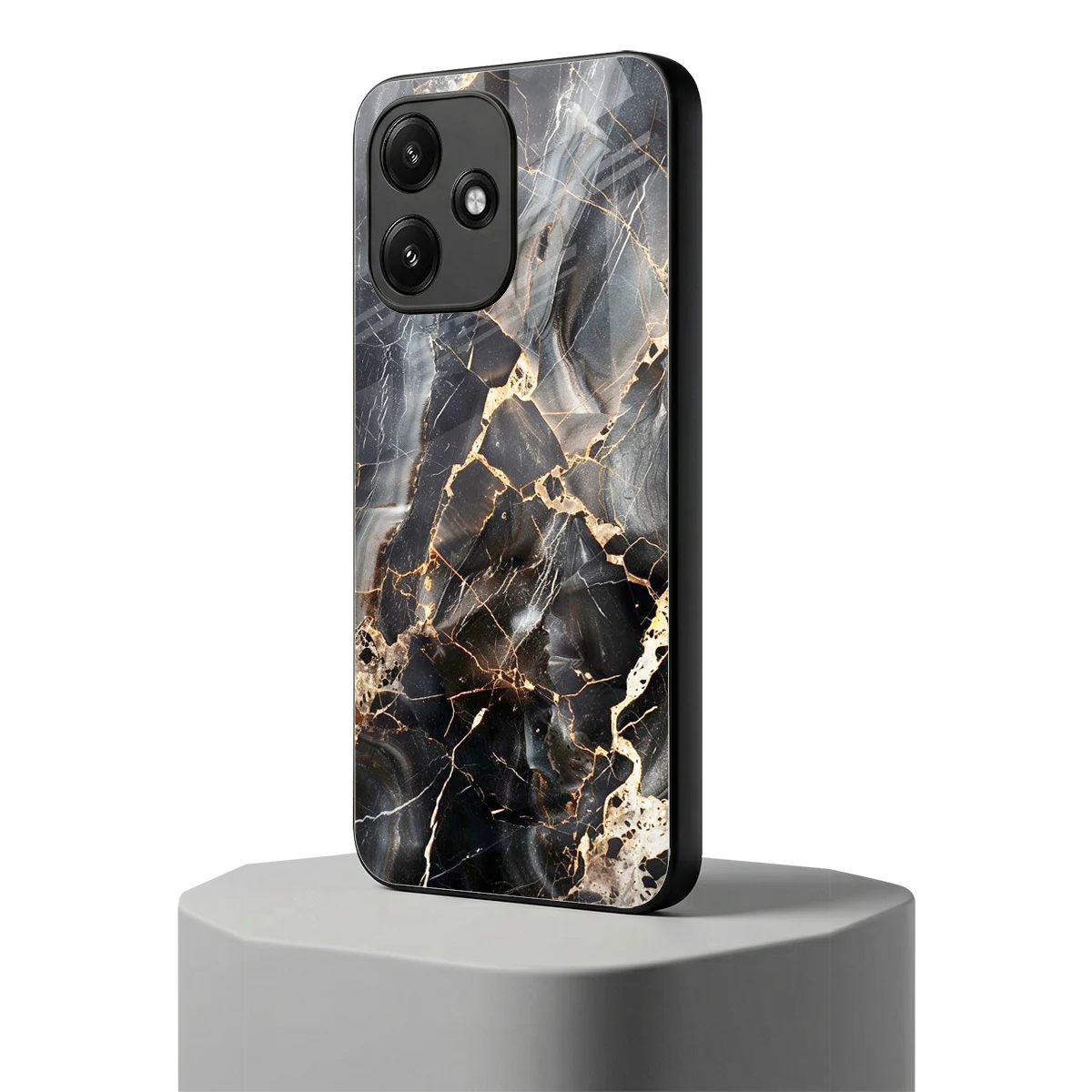Midnight Veins redmi 12 5g mobile cover | shockproof glass phone case