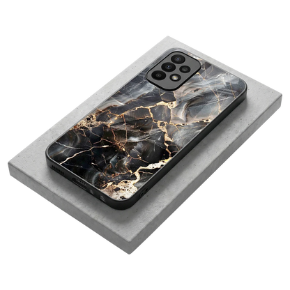 Midnight Veins stylish phone case for samsung galaxy a23 | glossy glass and slim fit