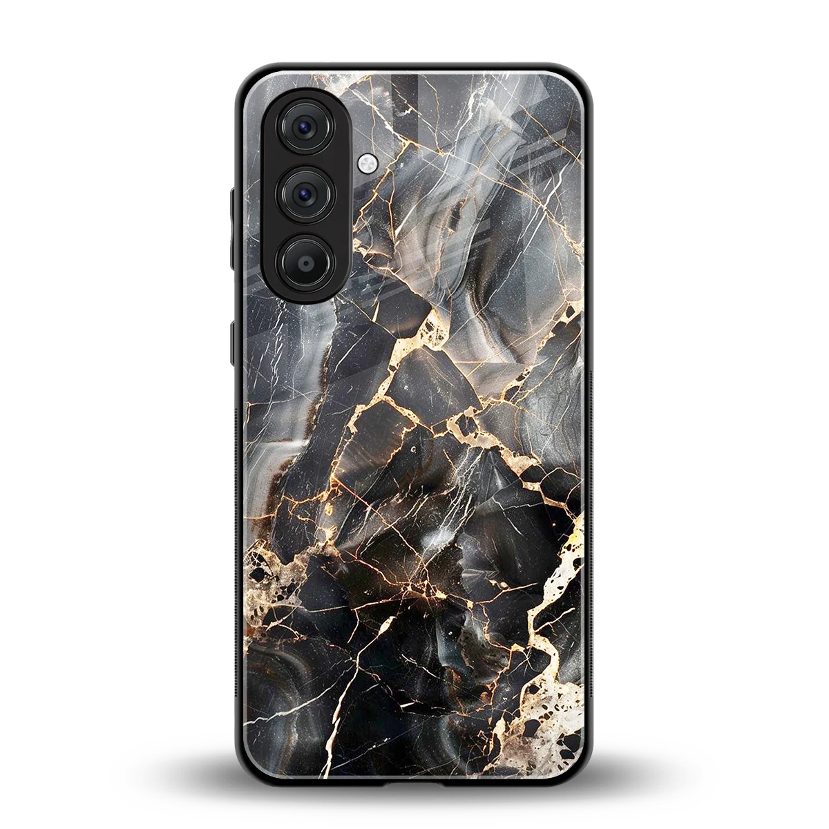 Midnight Veins back phone cover | glass case for samsung galaxy a55 5g