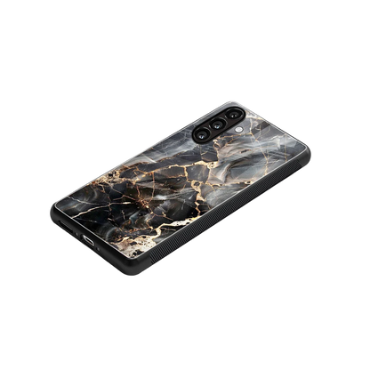 Midnight Veins stylish phone case for samsung galaxy a55 5g | glossy glass and slim fit