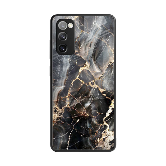 Midnight Veins back phone cover | glass case for samsung galaxy s20 fe