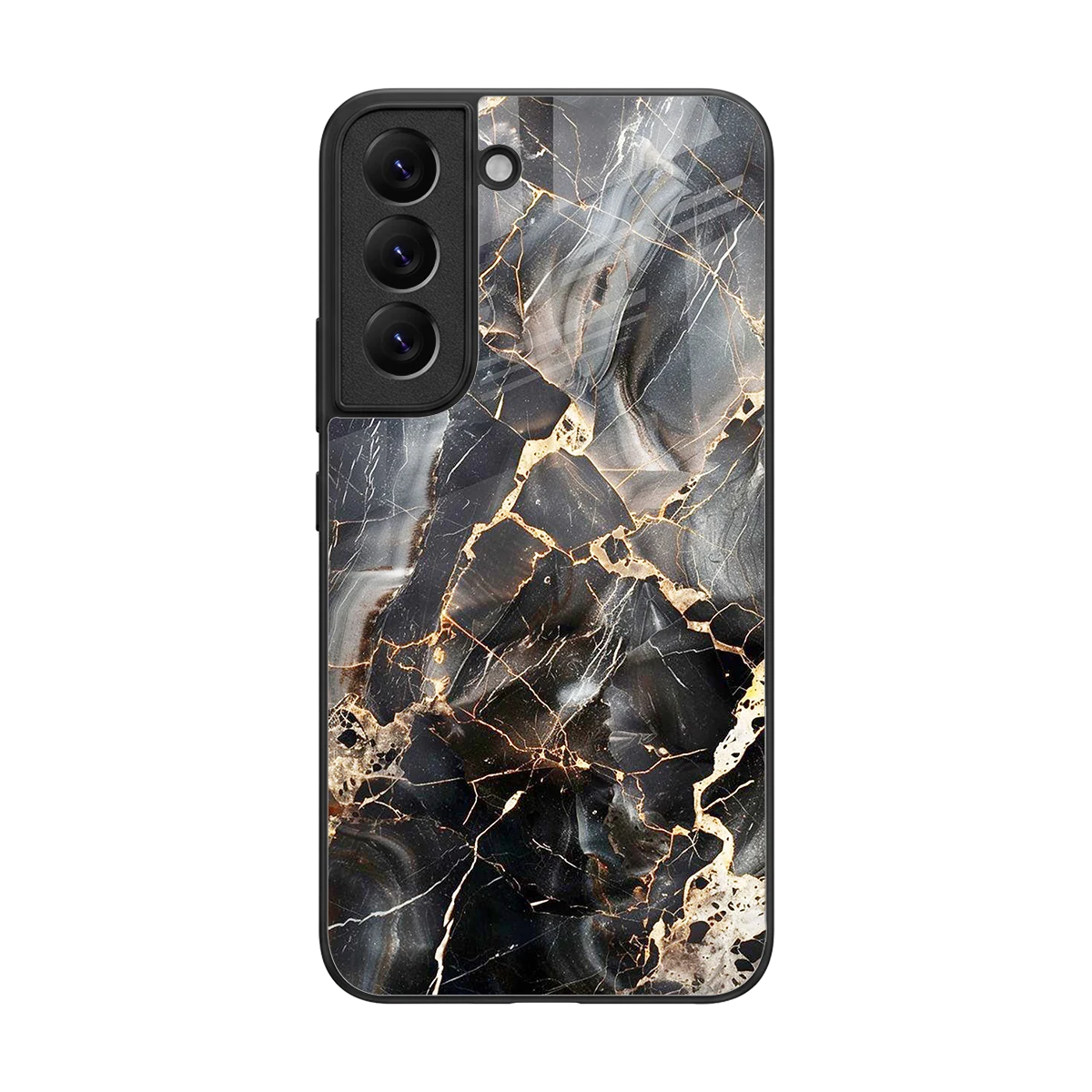 Midnight Veins back phone cover | glass case for samsung galaxy s22