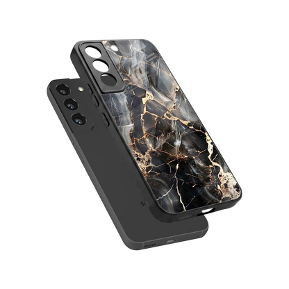 Midnight Veins sleek samsung galaxy s22 cover with tempered glass back and TPU edges