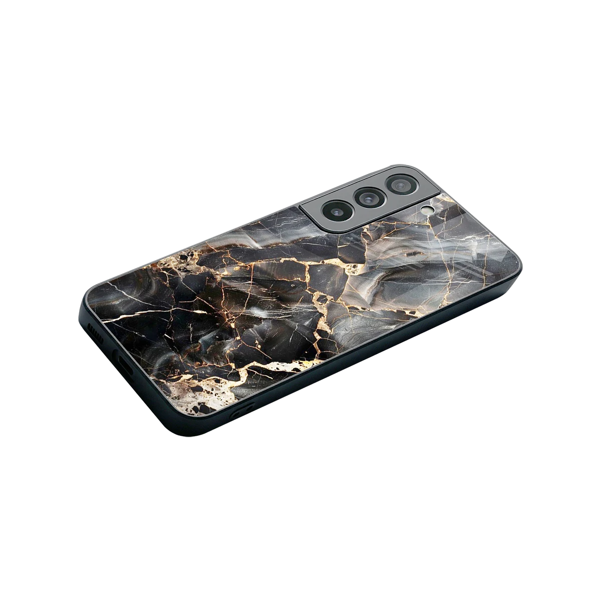 Midnight Veins stylish phone case for samsung galaxy s22 | glossy glass and slim fit