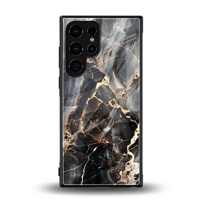 Midnight Veins back phone cover | glass case for samsung galaxy s24 ultra