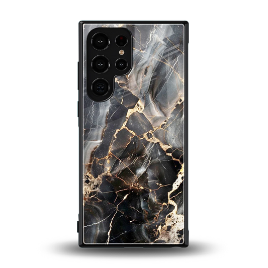 Midnight Veins back phone cover | glass case for samsung galaxy s24 ultra