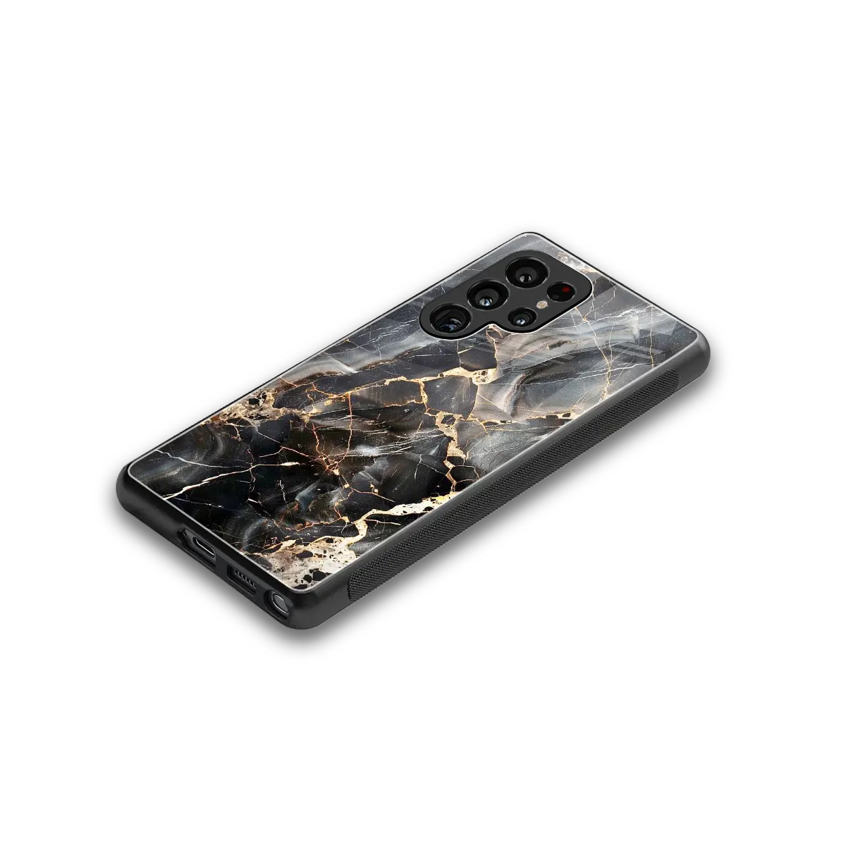 Midnight Veins stylish phone case for samsung galaxy s25 ultra | glossy glass and slim fit