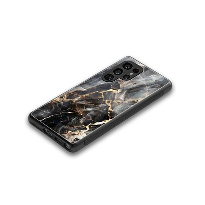 Midnight Veins stylish phone case for samsung galaxy s25 ultra | glossy glass and slim fit