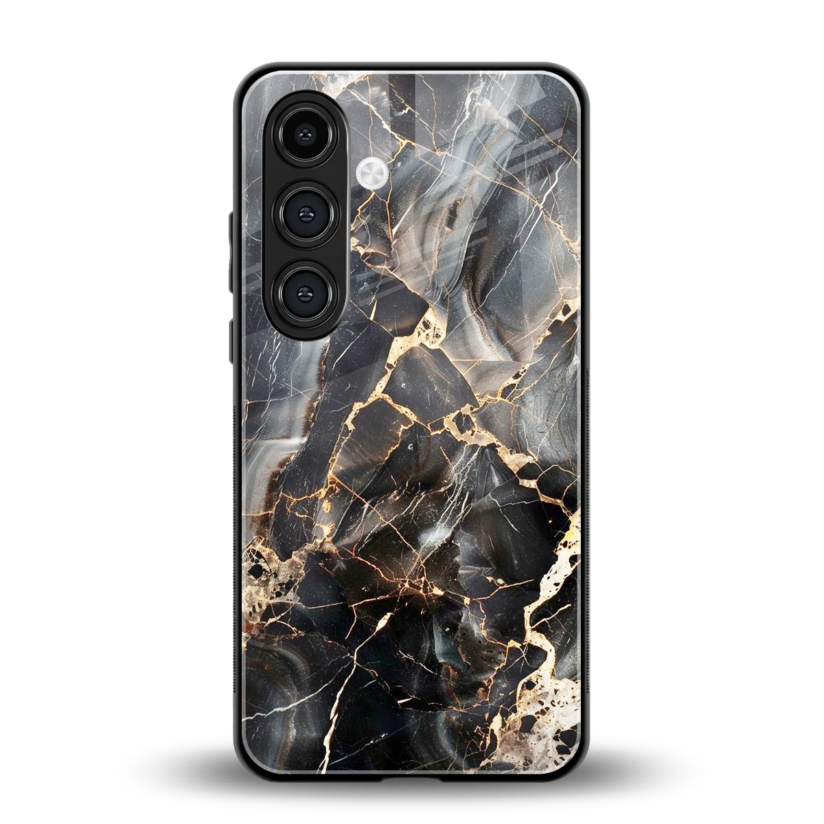 Midnight Veins back phone cover | glass case for samsung galaxy s25