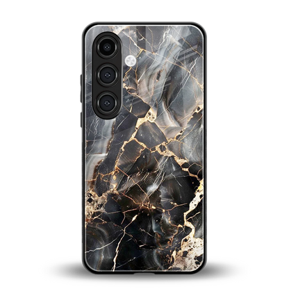 Midnight Veins back phone cover | glass case for samsung galaxy s24