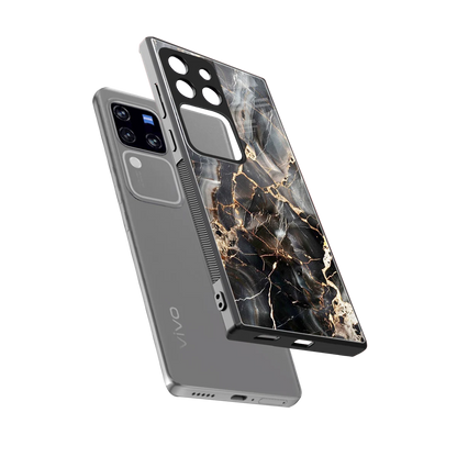 Midnight Veins sleekvivo v30 pro cover with tempered glass back and TPU edges