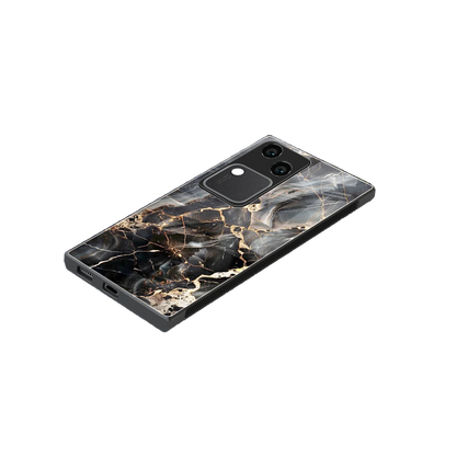 Midnight Veins stylish phone case for vivo v30 | glossy glass and slim fit