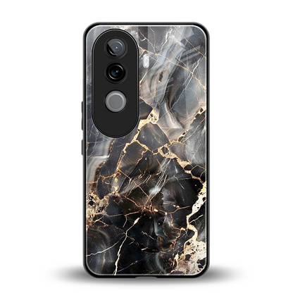 Midnight Veins back phone cover | glass case for vivo v40e