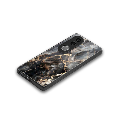 Midnight Veins stylish phone case for vivo v50 | glossy glass and slim fit