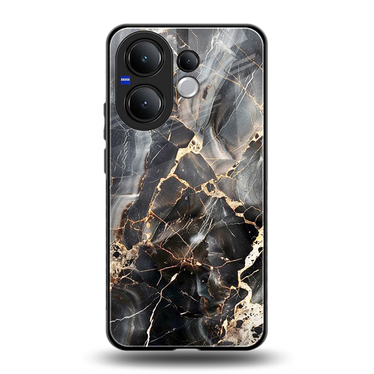 Midnight Veins back phone cover | glass case for vivo v60