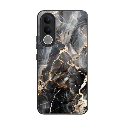 Midnight Veins back phone cover | glass case for vivo v70 fe