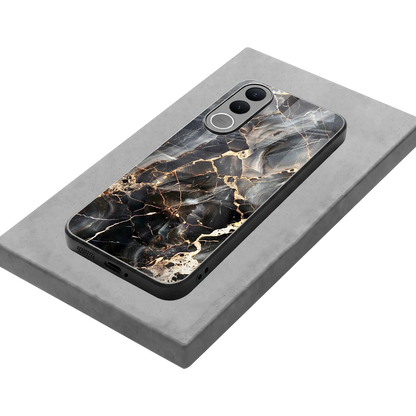 Midnight Veins stylish phone case for vivo v70 fe | glossy glass and slim fit