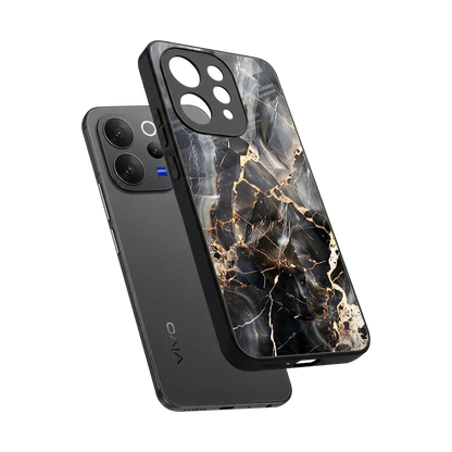 Midnight Veins sleek vivo v70 cover with tempered glass back and TPU edges