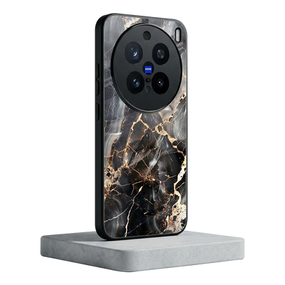 Midnight Veins vivo x200 pro mobile cover | shockproof glass phone case