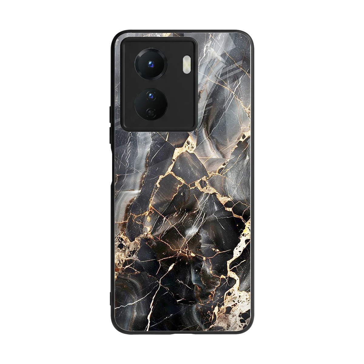 Midnight Veins back phone cover | glass case for vivo y16