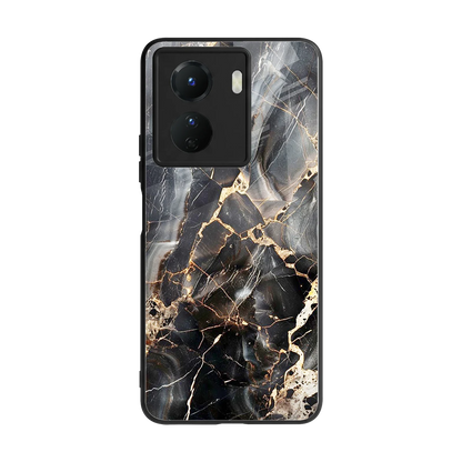 Midnight Veins back phone cover | glass case for vivo y16