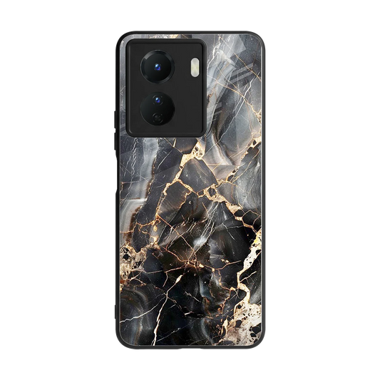 Midnight Veins back phone cover | glass case for vivo y16