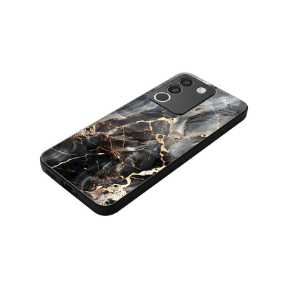 Midnight Veins stylish phone case for vivo y200 5g | glossy glass and slim fit