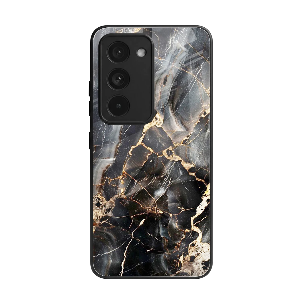 Midnight Veins back phone cover | glass case for redmi 15 5g