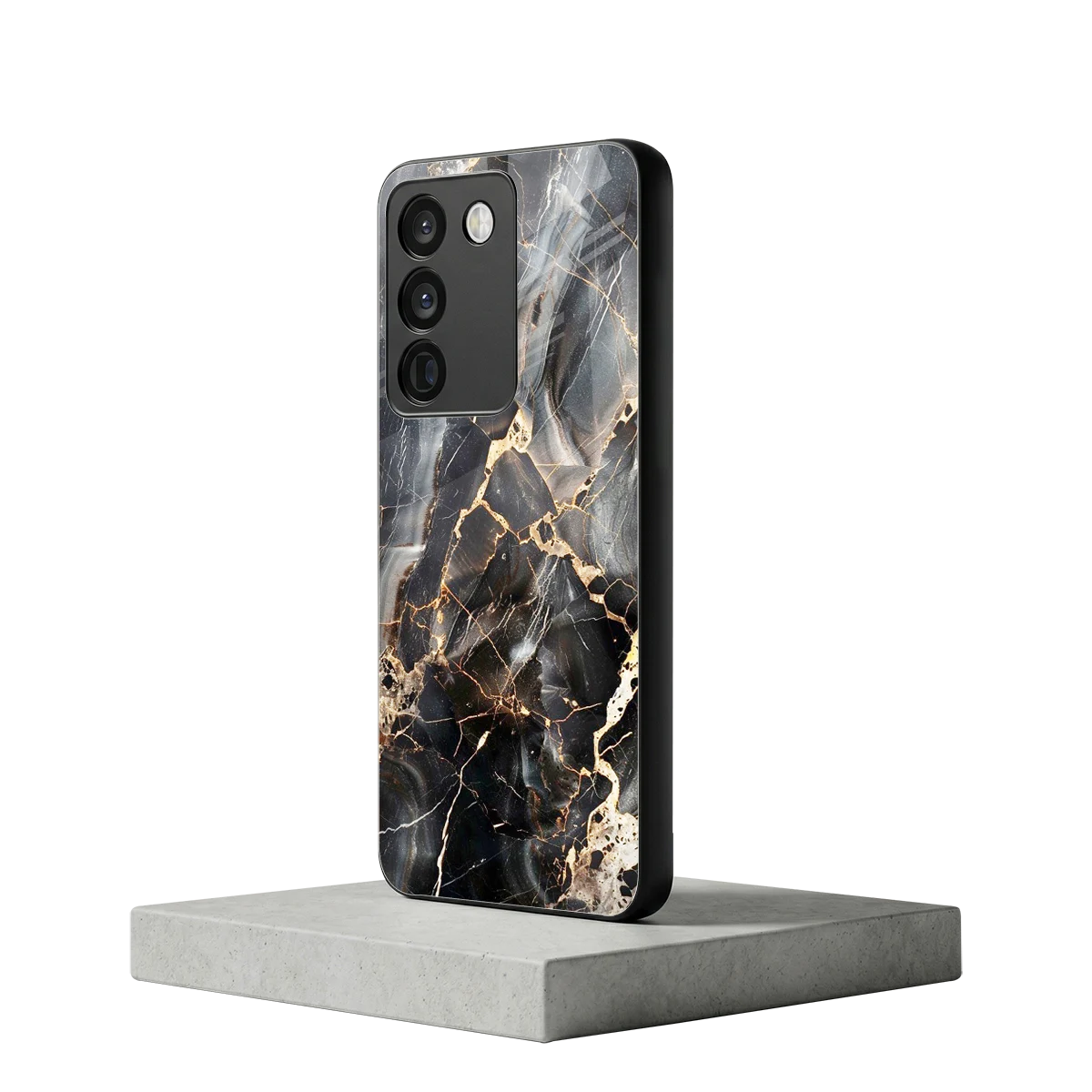 Midnight Veins vivo y200 5g mobile cover | shockproof glass phone case